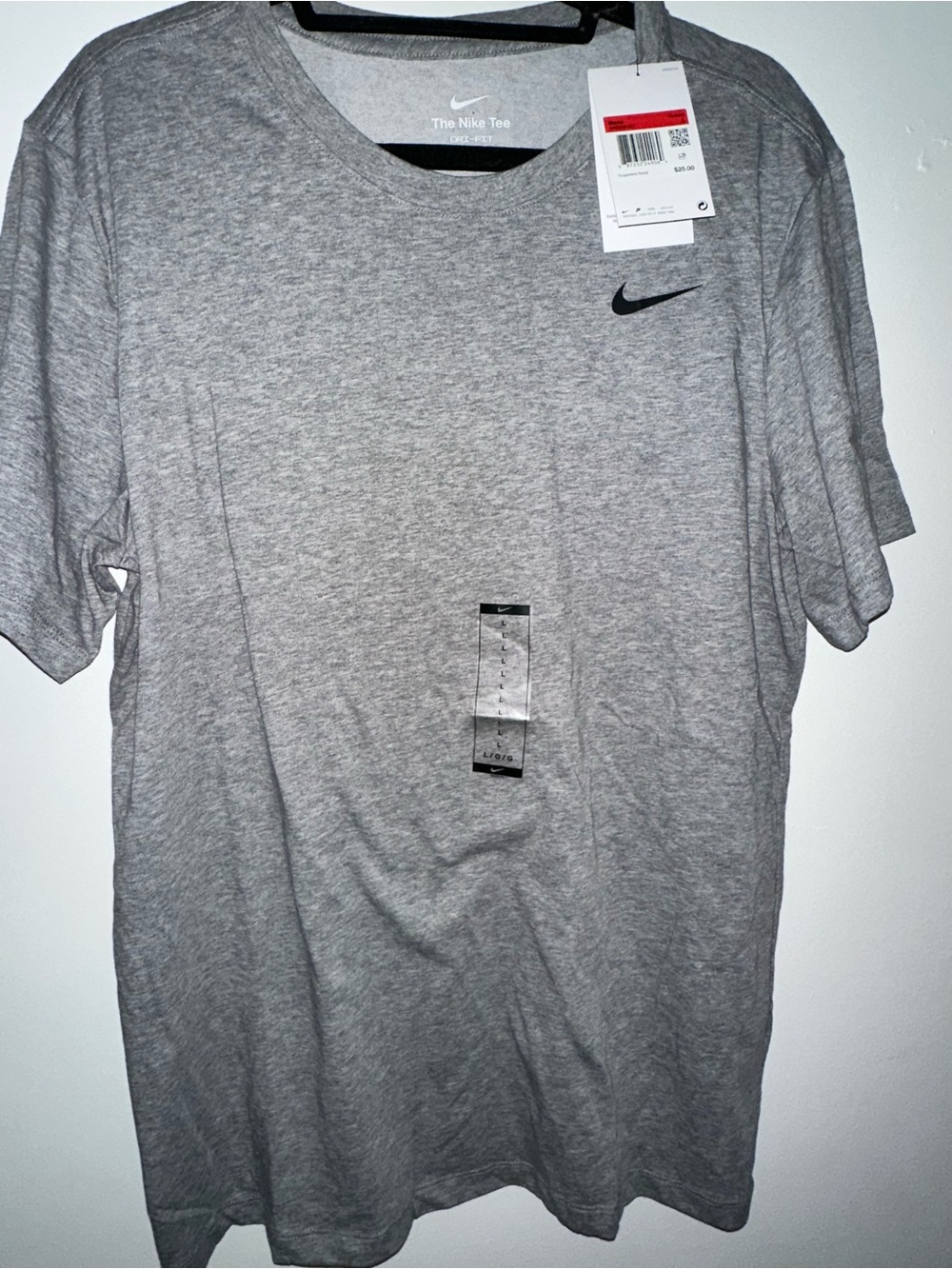 Nike Men’s Gray Dri-FIT Crewneck T-Shirt